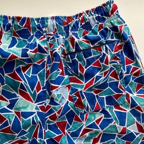 Nautica Men’s Colorful Abstract Swim Trunks - Picture 6 of 7